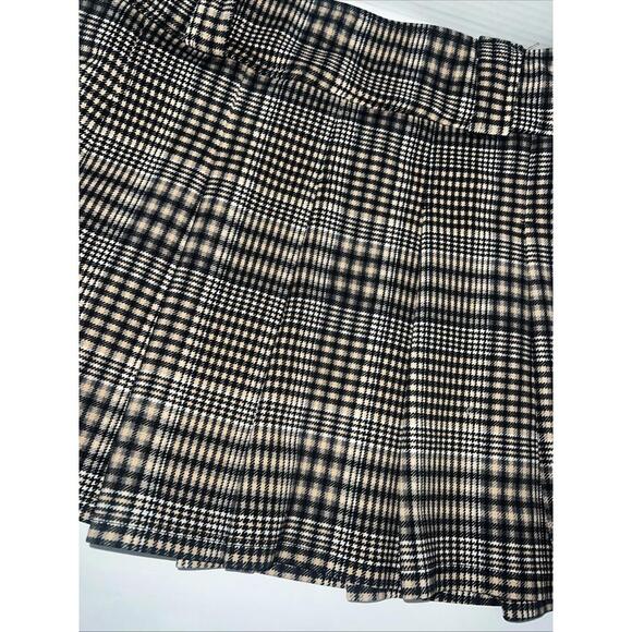 Joe Benbasset Plaid Pleated Mini Skirt Size Medium 90s Clueless Style - Picture 2 of 4
